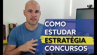 ESTRATÉGIA CONCURSOS  como estudar da forma correta [upl. by Shalom]