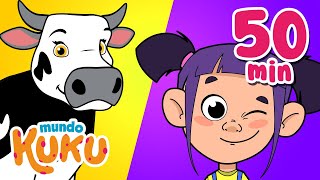 Los 20 Mejores Videos Educativos para Niños en Preescolar 50 minutos Mundo Kuku [upl. by Gainer]