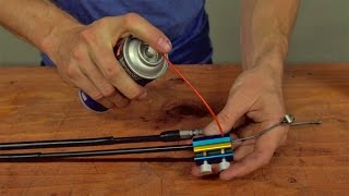 Motorcycle Tech Tips How To Lube Control Cables  MC GARAGE [upl. by Larianna131]