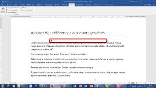 Zotero  Insérer une citation dans Word [upl. by Flaherty]