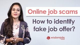 Online job scams How to identify fake job offer [upl. by Pace341]