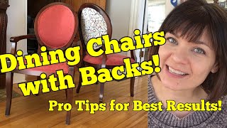 Upholster your Dining Chair Pro Tips [upl. by Nnaj]