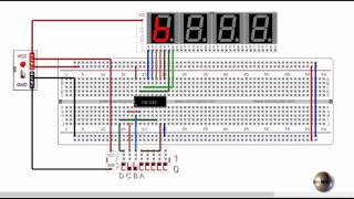 Decodificador 7447 BCD a 7 segmentos [upl. by Arebma]