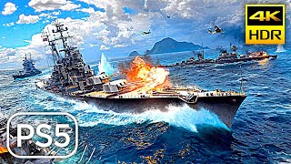 World of Warships Legends PS5™4K HDR NextGen Graphics Gameplay PlayStation™5 [upl. by Allina200]