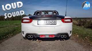 Abarth 124 SPIDER  quotRecord Monzaquot exhaust SOUND💥 [upl. by Essinger]