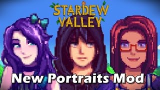 New Portraits Mod  Stardew Valley [upl. by Leeke]