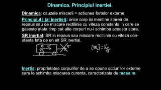 Principiul inerției Principiul fundamental Ecuația forței [upl. by Carisa]