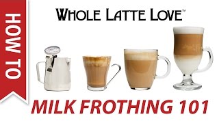 Milk Frothing for Beginners [upl. by Aikehs]