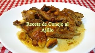 Conejo al ajillo receta original [upl. by Yenruogis]