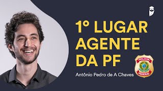 ConcursoPF 🥇 1º colocado para Agente PF  Antônio Pedro [upl. by Eilrak]