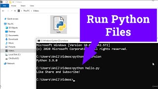 How to Run a Python  py  File in Windows laptop  computer [upl. by Gothart631]