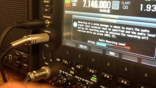 TS 990 transmit recorded audio [upl. by Sihtam]