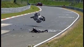 NORDSCHLEIFE CRASH COMPILATION 2015  FAIL Almost Crash Lucky Driver Touristenfahrten Nürburgring [upl. by Eadwine835]