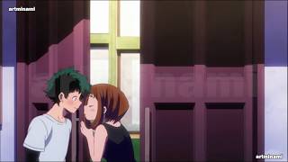 Midoriya x Uraraka KISS Scene My Hero academia 4x1 [upl. by Haraf]