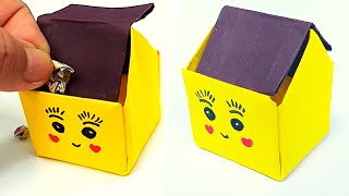 How To Make Paper Dustbin  DIY Easy Paper Trash Bin  Origami Paper Dustbin  Easy Paper Crafts [upl. by Sprague]