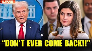 OMG Kaitlan Collins CNN Host BANNED From White House After ASKING ONE QUESTION [upl. by Trammel]