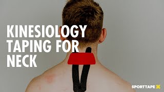 Kinesiology Taping for Neck Pain  How to Apply Kinesiolgy Tape [upl. by Airliah558]