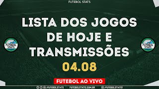 Lista dos Jogos de Hoje  Como Assistir Futebol Ao Vivo na TV e Guia dos jogos na Internet 0408 [upl. by Narcis880]