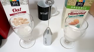 Oat Milk vs Almond Milk part 2 Frothing Test [upl. by Cornish]