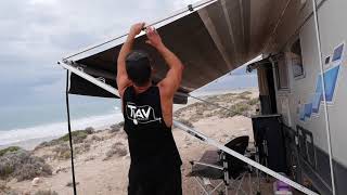 HOW TO SETUP A CARAVAN AWNING [upl. by Eiznekam584]