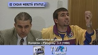 Hagi quotMerităm statuie În 3 ani fotbalul nostru se ducequot 1998 [upl. by Htnnek993]