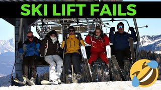 Funny SKI Lift Fails [upl. by Forward]