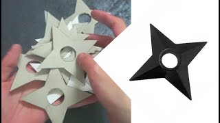 How to make Naruto Shuriken from Paper  DIY [upl. by Mas]