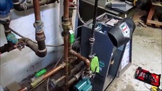 Lochinvar knight boiler with indirect tank pump replacement [upl. by Einaled]