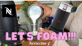 How To Foam Milk With Aeroccino 3 Make Coffee With Foam Tips amp Tricks  Easy Foamed Latte Recipe [upl. by Zampardi]