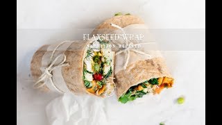 Flaxseed Wraps with realtime footage  1 Ingredient Vegan Paleo Keto [upl. by Leumel309]