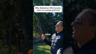 Sebastian Maniscalco only uses orange golf balls [upl. by Siuqramed494]