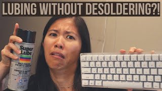 How to Lube Mechanical Keyboard Switches Without Desoldering  2 METHODS [upl. by Lyssa]