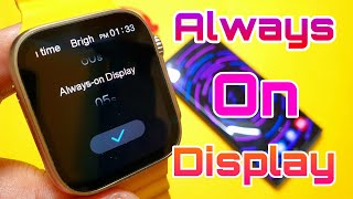 How To Add Always On Display in Smartwatch [upl. by Leumek]