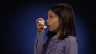 Using a metered dose inhaler one to two inches from mouth [upl. by Michiko]