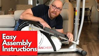 Easy Ancheer Elliptical Assembly  Ancheer Magnetic Elliptical StepbyStep Instructions [upl. by Ashly120]