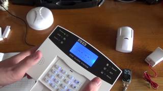 GSM Burglar Alarm Unboxing and Basic Setup [upl. by Nowtna]