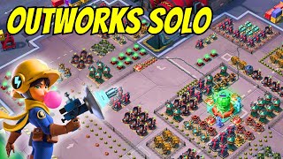 Outworks Solo  Laser Ranger Strategy Boom Beach Operations [upl. by Jacquette]