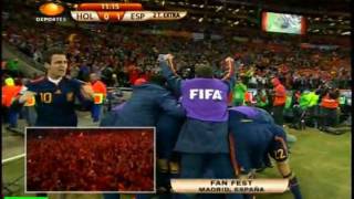 Gol Andres Iniesta España vs Holanda 10 FINAL WORLD SOCCER SUDAFRICA 2010 [upl. by Annawot]