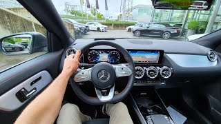 New Mercedes GLA AMG Line Test Drive Review POV 2020 [upl. by Arsi]