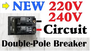 HOW TO INSTALL 220V 240V NEW CIRCUIT DoublePole Breaker [upl. by Oicaroh967]