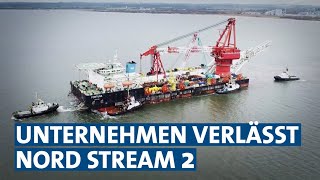 Unternehmen verlässt Nord Stream 2  Panorama 3  NDR [upl. by Zeitler331]