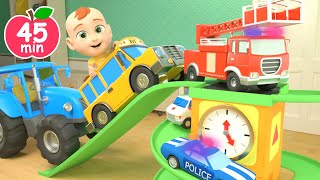 Hickory Dickory Dock song  Cars version  Newborn Baby Songs amp Nursery Rhymes [upl. by Nelloc536]