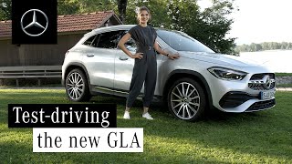 The New GLA  Sarah Elsser Tests the MercedesBenz EntryLevel SUV [upl. by Oirottiv884]