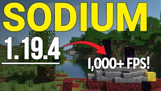 How To Download amp Install Sodium in Minecraft 1194 [upl. by Yeliw]