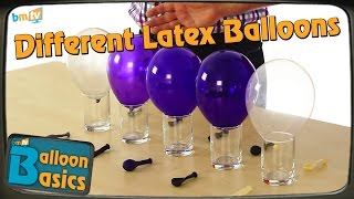 Different Finishes of Latex Balloons  Balloon Basics 01 [upl. by Sualohcin]