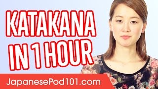 Learn ALL Katakana in 1 Hour  How to Write and Read Japanese [upl. by Remoh]