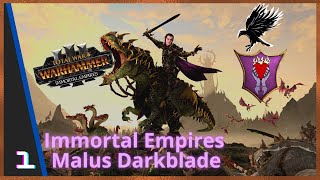 Immortal Empires Malus Darkblade Total War Warhammer 3 [upl. by Reppep331]