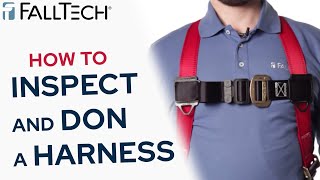 How To Inspect and Don a Full Body Harness  FallTech [upl. by Alahsal]