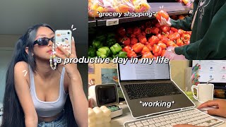 DAILY VLOG  8 AM productive day in my life as a college student  working amp adulting 🧺 [upl. by Applegate333]