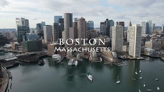 Boston Massachusetts  4K Drone Tour [upl. by Eiluj]